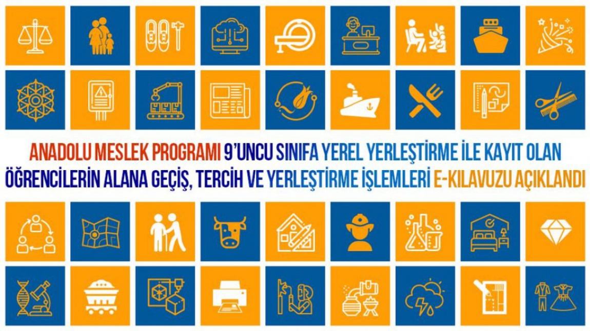 9 uncu sınıfa yerel yerleştirme ile kayıt yaptırmış öğrencilerin meslek alanlarına geçiş işlemlerinin nasıl yapılacağı ile ilgili Kılavuz yayımlanmıştır.